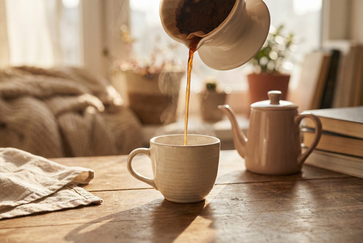 蘑菇影视-晨光中的手冲咖啡视频教程-生活美学视频